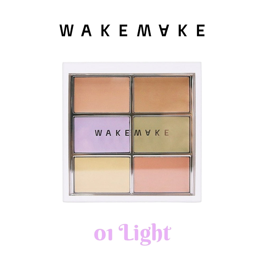 Wakemake Defining Cover Conceal Fit Palette 9g 2 Colors (01 Light / 02 Medium)