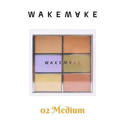 Wakemake Defining Cover Conceal Fit Palette 9g 2 Colors (01 Light / 02 Medium)