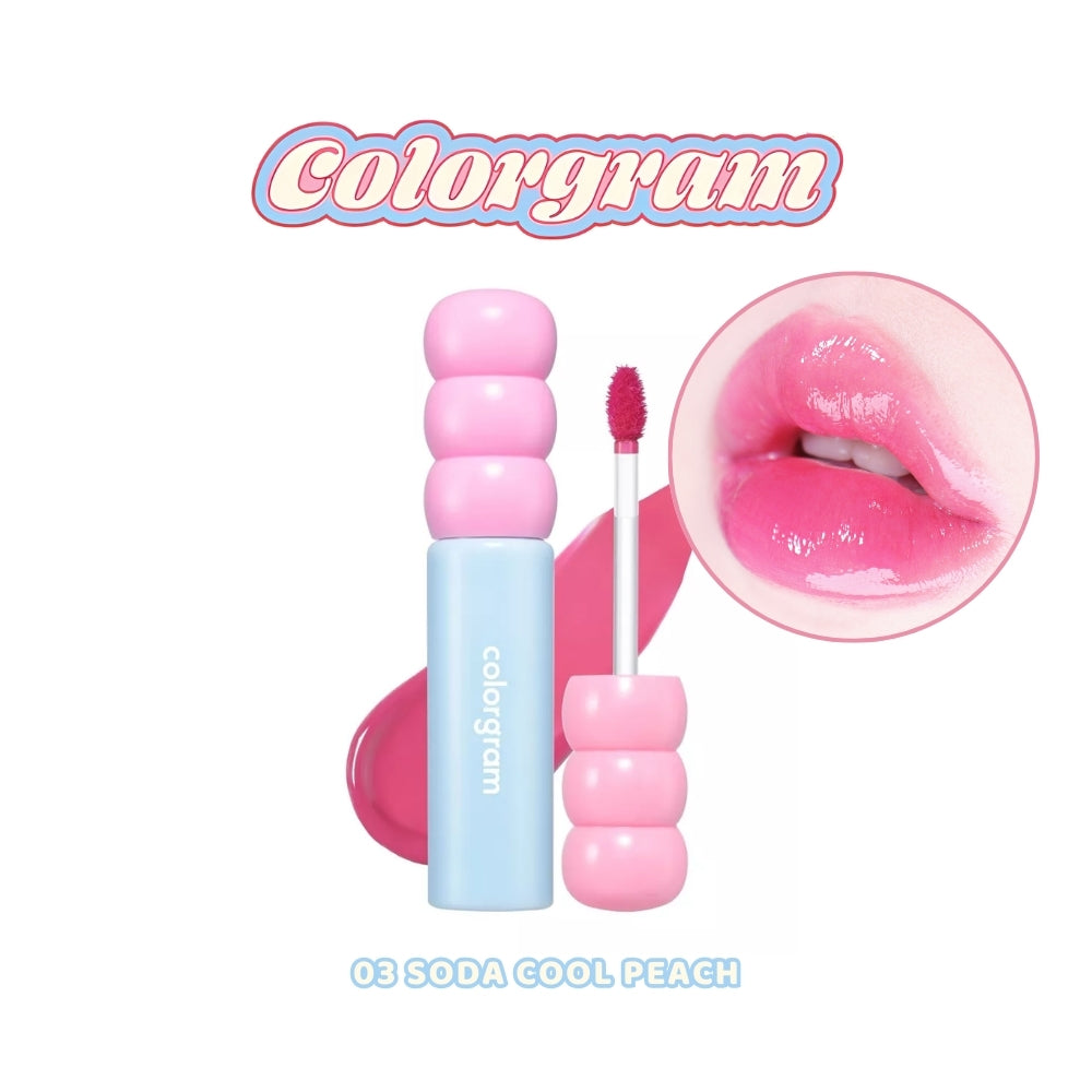 Colorgram Fruity Glass Lip Tint 2.8g (14 Colors) | Tanghulu Tangle Tint - Bright Shades, Lightweight & Long-lasting