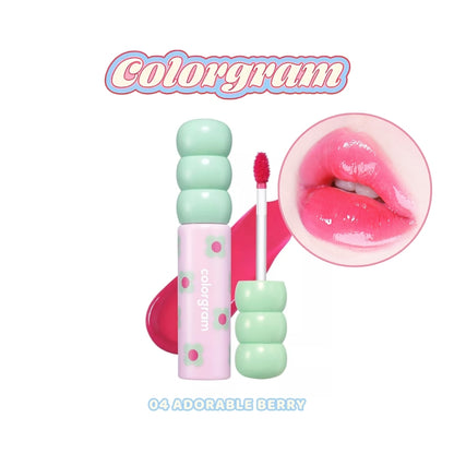 Colorgram Fruity Glass Lip Tint 2.8g (14 Colors) | Tanghulu Tangle Tint - Bright Shades, Lightweight & Long-lasting