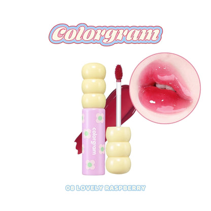 Colorgram Fruity Glass Lip Tint 2.8g (14 Colors) | Tanghulu Tangle Tint - Bright Shades, Lightweight & Long-lasting