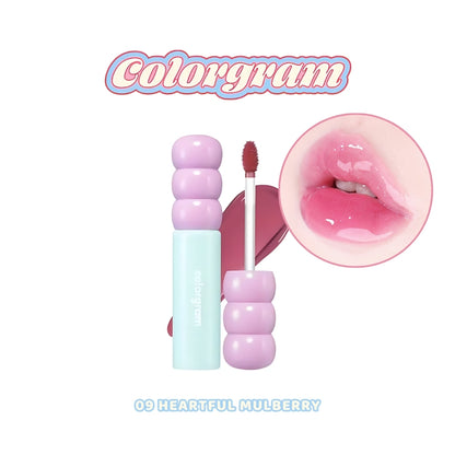 Colorgram Fruity Glass Lip Tint 2.8g (14 Colors) | Tanghulu Tangle Tint - Bright Shades, Lightweight & Long-lasting