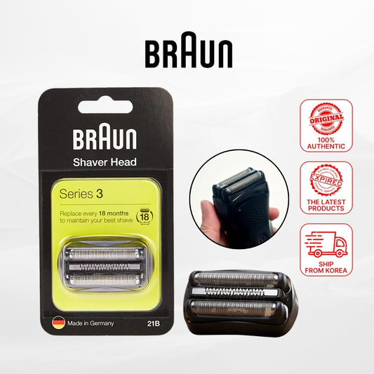 BRAUN Series 3 Replacement Shaver Head for 21B Razor Razors Series 3 / 300s 310s 3010s 320s-4 3080s