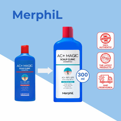 Merphil Salicylic Acid Shampoo for Scalp Care 300ml - Anti-Dandruff, Oil Control