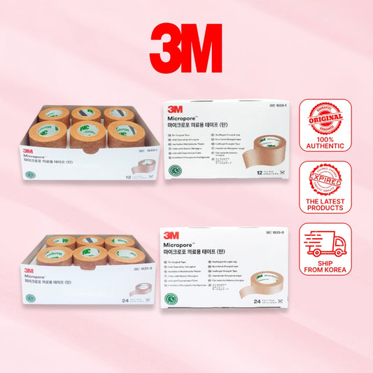 3M Micropore Surgical Tape Skin Tone Hypoallergenic Tape 1533-0 / 1533-1