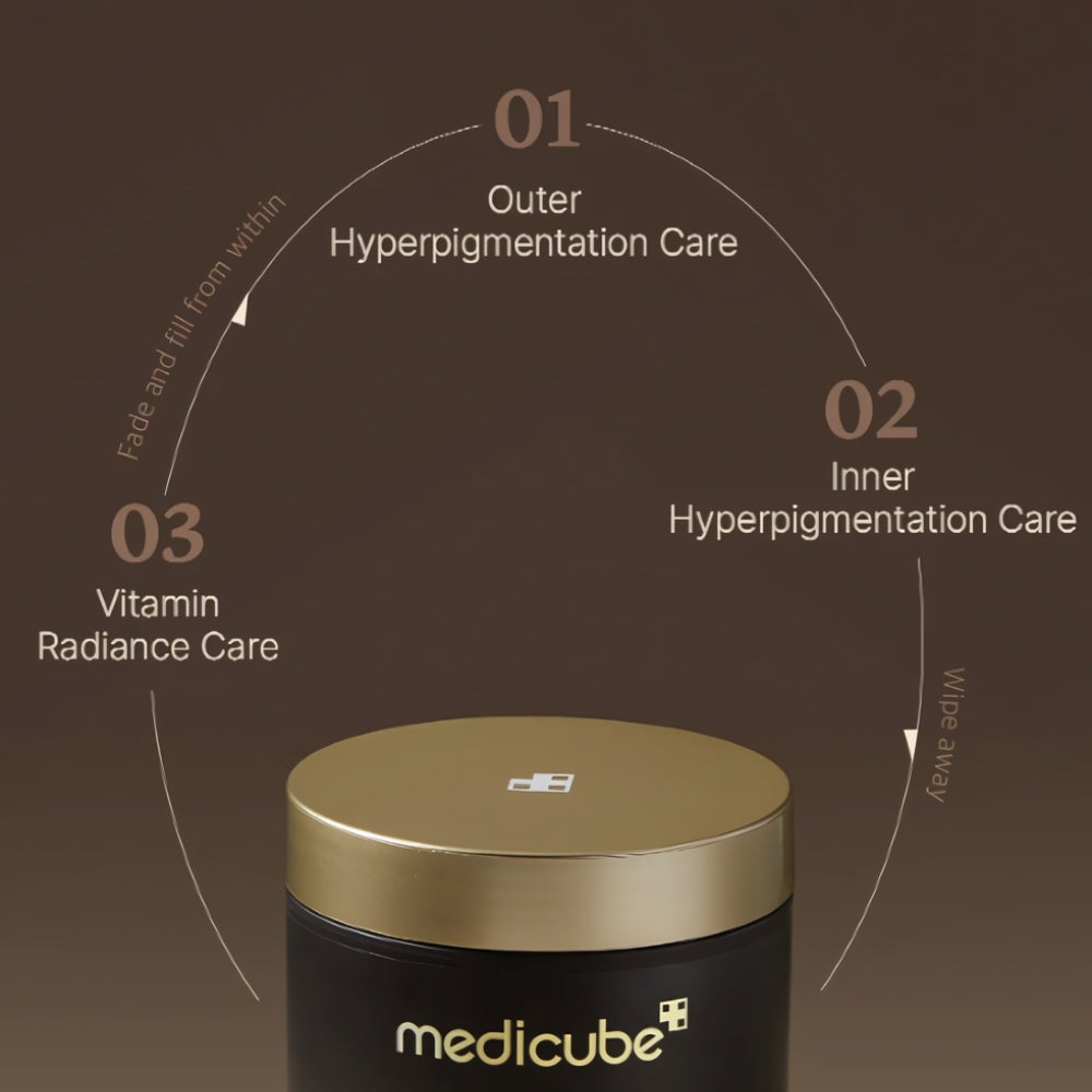 MEDICUBE Deep Vita C Toner Pad 70 Pads / Wiping care for Dark Spots & Pigmentation concerned areas