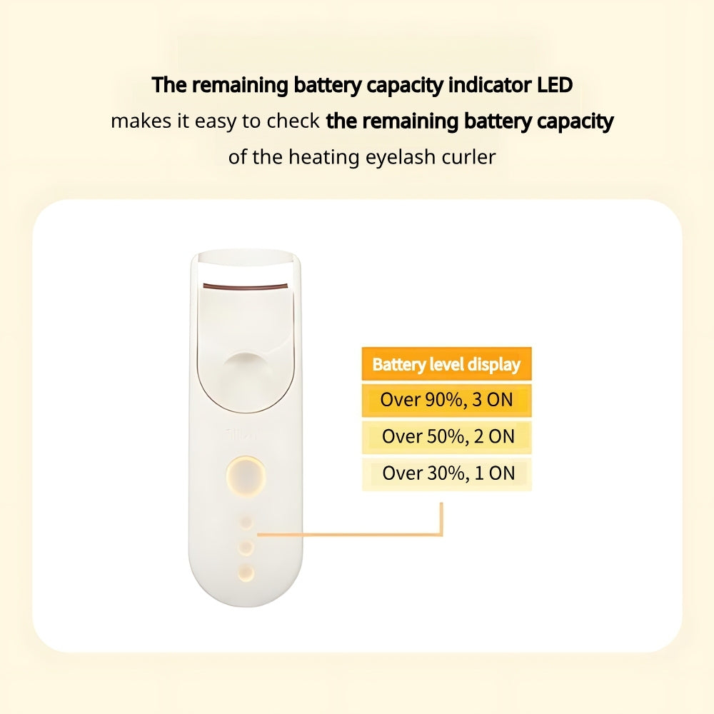 Fillimilli Olive Young Heating Eyelash Curler 2 Types (Battery/Wide USB Rechargeable)