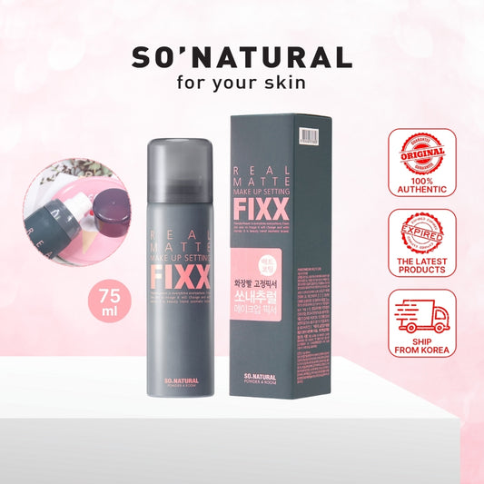 SO NATURAL Real Matte Make up Setting Fixx Fixer 75ml