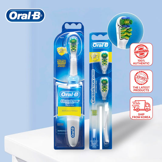 Oral-B Cross-Action Power Whitening Electric Toothbrush for Dental Care and Hygiene | Battery-Powered Plaque Removal and Gum Health Maintenance