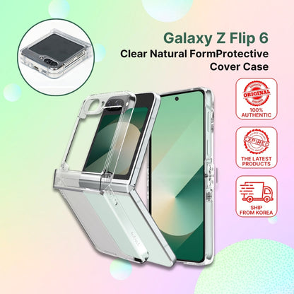 Galaxy Z Flip 6 Clear Natural Form Protective Cover Case - Slim & Durable Smartphone Accessory