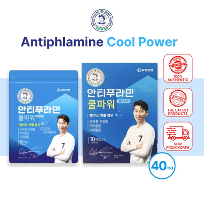 Antiphlamine Cool Power Pain Relief Plaster 40ea - Fast-Acting Relief