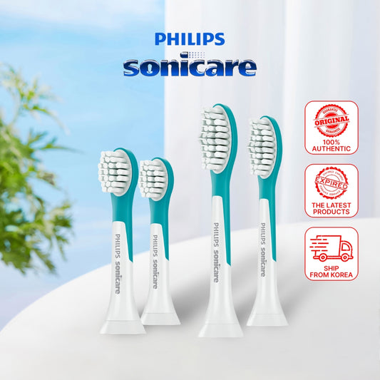 PHILIPS Sonicare For Kids Standard Sonic Toothbrush Heads (2 Pack) Replacement HX6032 HX6042 - Dental Care Accessories