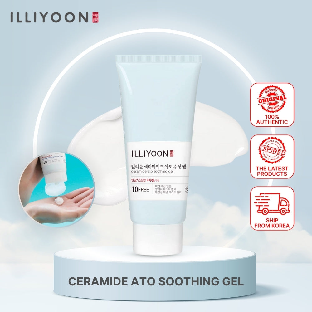 ILLIYOON Ceramide Ato Soothing Gel for Baby 175ml - Sensitive Skin Hydrating Moisturizer, Ato Care Skincare Gel