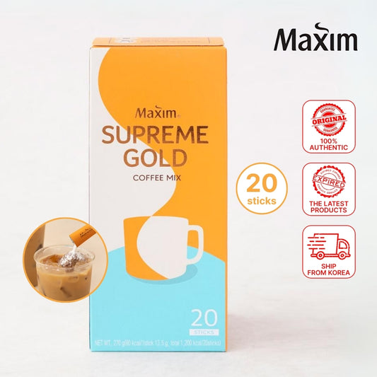 [Maxim] Supreme Gold 20pcs / Coffee Mix / Park Seo Joon Coffee / Instant Coffee Mix / Korean Coffee