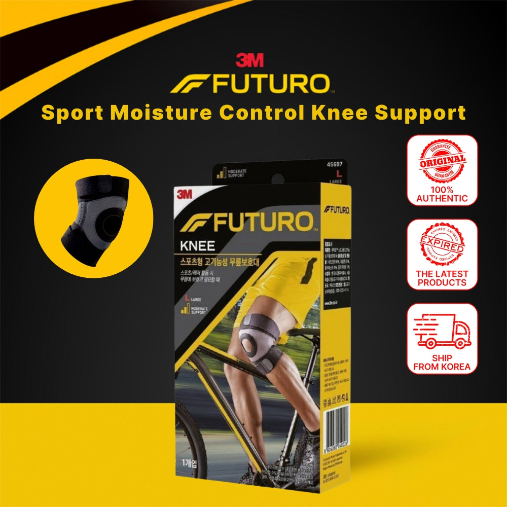 3M FUTURO™ Sport Moisture Control Knee Support, Size S/M/L, Ship from Korea