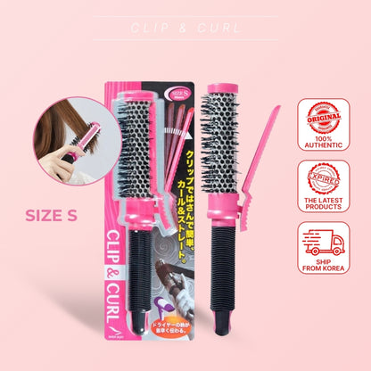 RIVER SILKY Styler CLIP&CURL Roll Brush Small S (35mm)