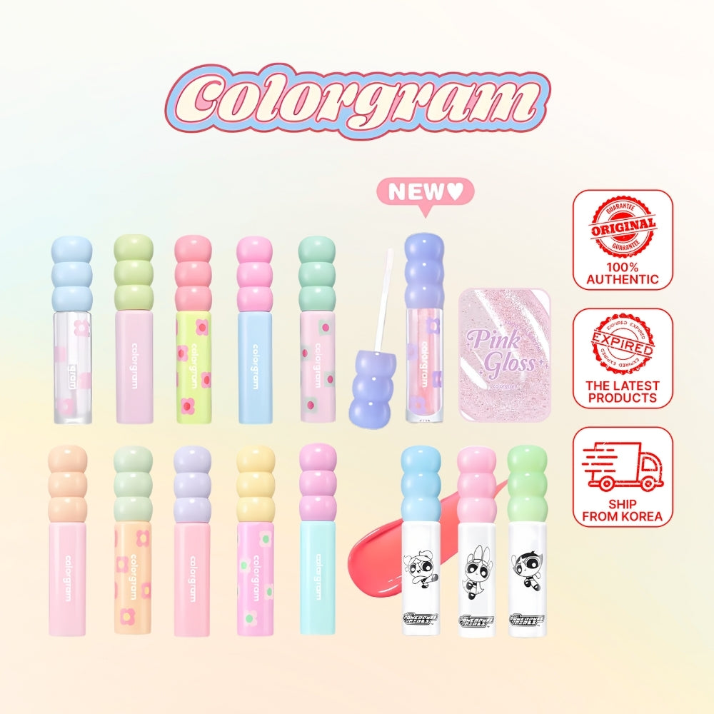 Colorgram Fruity Glass Lip Tint 2.8g (14 Colors) | Tanghulu Tangle Tint - Bright Shades, Lightweight & Long-lasting