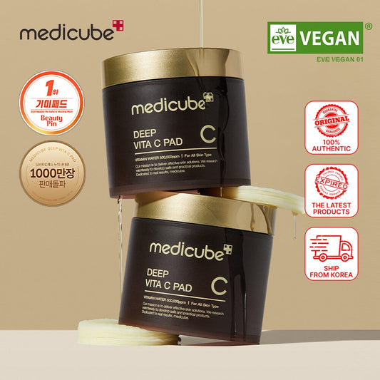 MEDICUBE Deep Vita C Toner Pad 70 Pads / Wiping care for Dark Spots & Pigmentation concerned areas