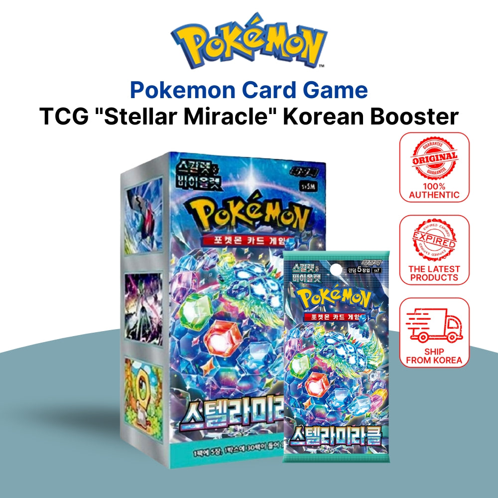 Pokemon Card TCG Stellar Miracle Korean Booster (30 Packs) Box New Sealed sv7