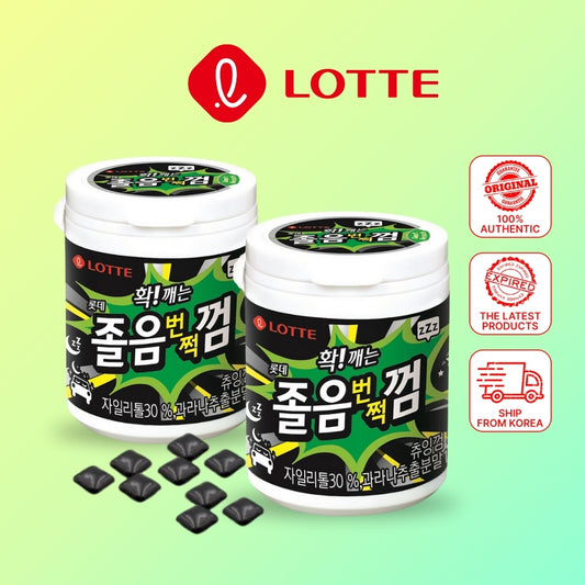 Lotte Anti Drowsiness Refreshing Chewing Gum 87g - Awake Energy Boost