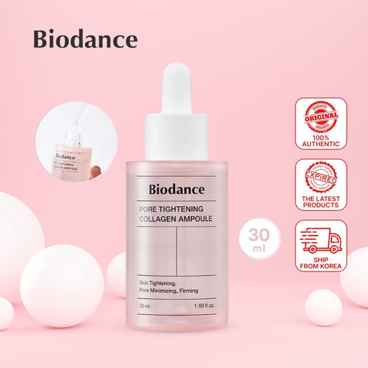 Biodance Pore Tightening Collagen Ampoule | Korean Face Serum for Women - Pore Minimizing & Anti-Aging 30ML