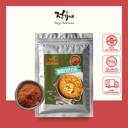 JUNG'S FOOD, Korean Ramen Powder Sauce, 500g, Spicy Flavor, Premium Seasoning Mix, Instant Noodles