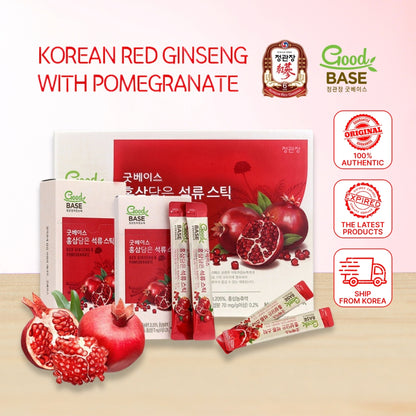 Cheong Kwan Jang Korean Red Ginseng with Pomegranate 10ml x 30 Sticks - Good Base