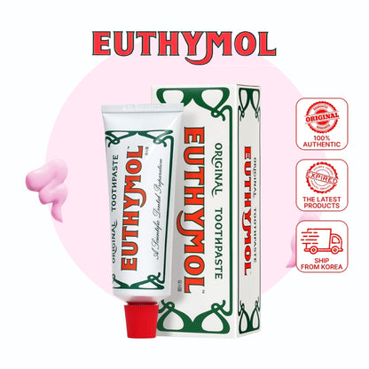 EUTHYMOL Original Toothpaste for Sensitive Teeth & Gum Fluoride-Free/Bad Breath/Cavity Prevention