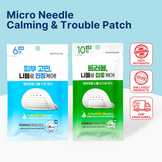 Korean MicroNeedle Spot & Trouble Patch Set for Pimple Care - Hydrocolloid Beauty Skincare