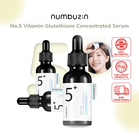 Numbuzin No.5 Vitamin Glutathione Concentrated Serum 30ml | Skincare Beauty Anti-Aging Treatment & Brightening