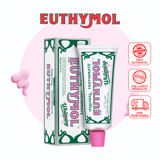 EUTHYMOL Whitening Toothpaste contains Fluoride Vitamin E, Gluten Free/Stain Removal/Freshens Breath