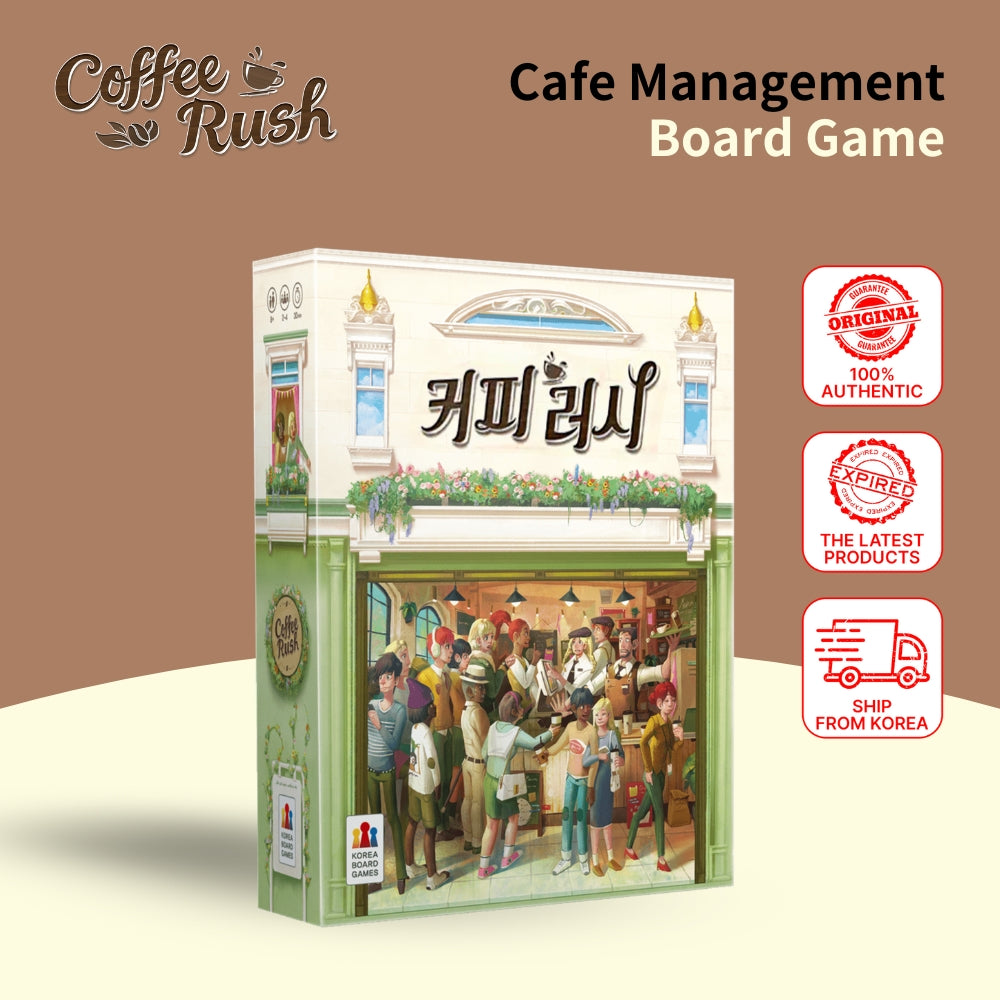 Korean Coffee Rush Board Game: Cafe Management Strategy