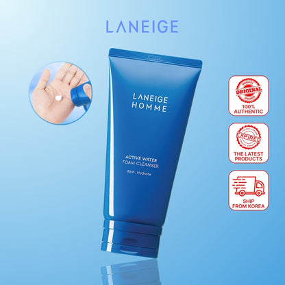 LANEIGE Homme Active Water Foam Cleanser 150ml