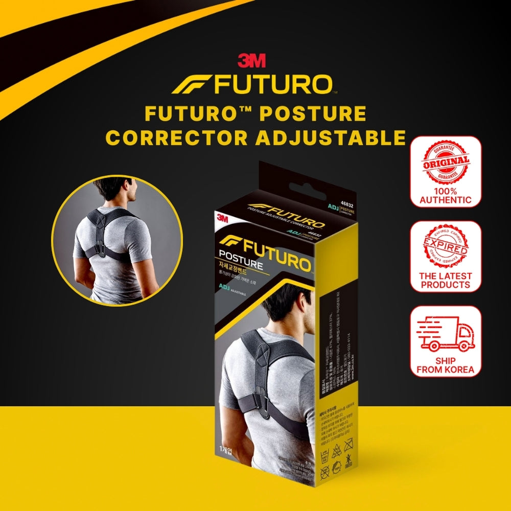 3M Futuro Posture Corrector, One Size - Adjustable / Shoulder and Back Support