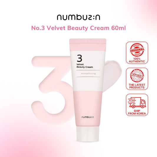 numbuzin No.3 Velvet Beauty Cream 60ml | Moisturizing Facial Skincare Product