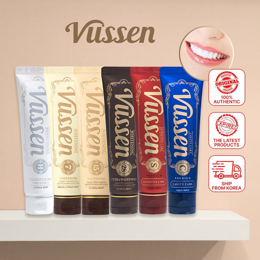 VUSSEN Whitening Toothpaste - Premium Dental Hygiene for Strong Teeth | 6 Types Available