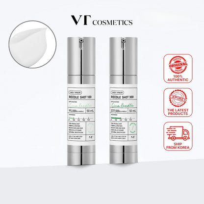 VT Cosmetics CICA Reedle Shot Serum for Soothing Skincare Treatment 100/300 - Centella Asiatica Formula