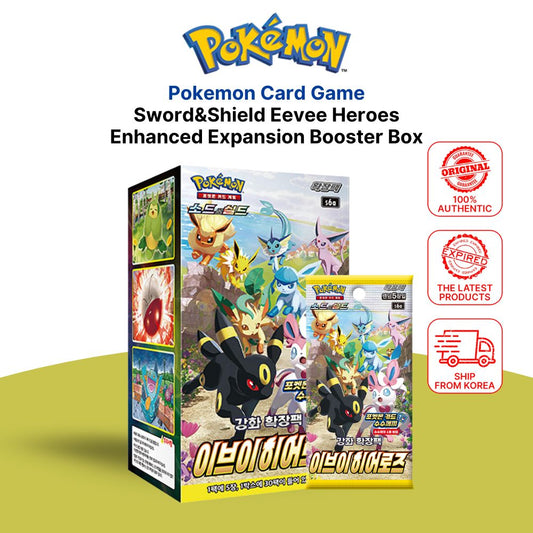 POKEMON Card Sword&Shield Eevee Heroes Enhanced Expansion Booster Box 30 Packs