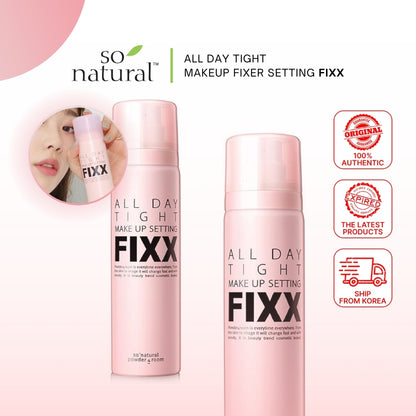 So Natural ALL DAY TIGHT MAKEUP SETTING FIXX (MAKEUP FIXER) 75ML 120ML