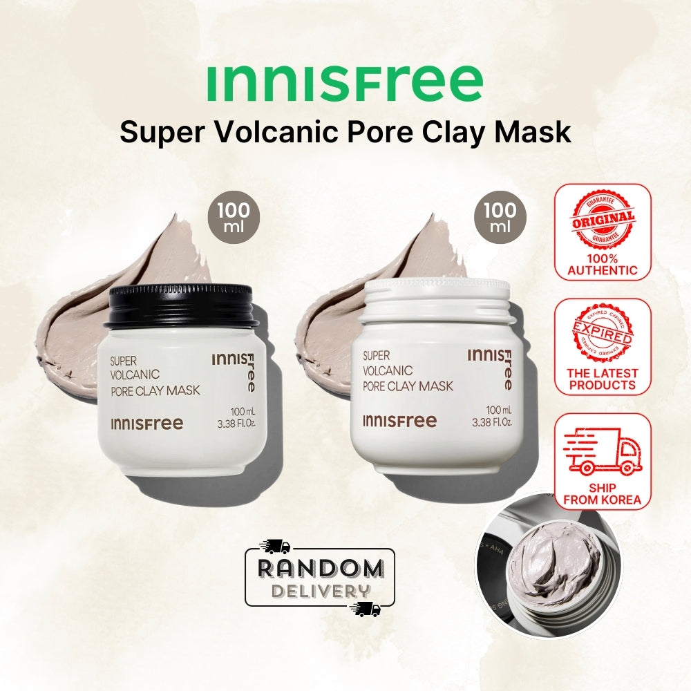 Innisfree Super Volcanic Pore Clay Mask 100ml - Skincare for Pore Care & Sebum Control