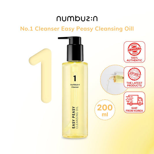 Numbuzin No.1 Easy Cleansing Oil | Gentle Makeup Remover 200ml