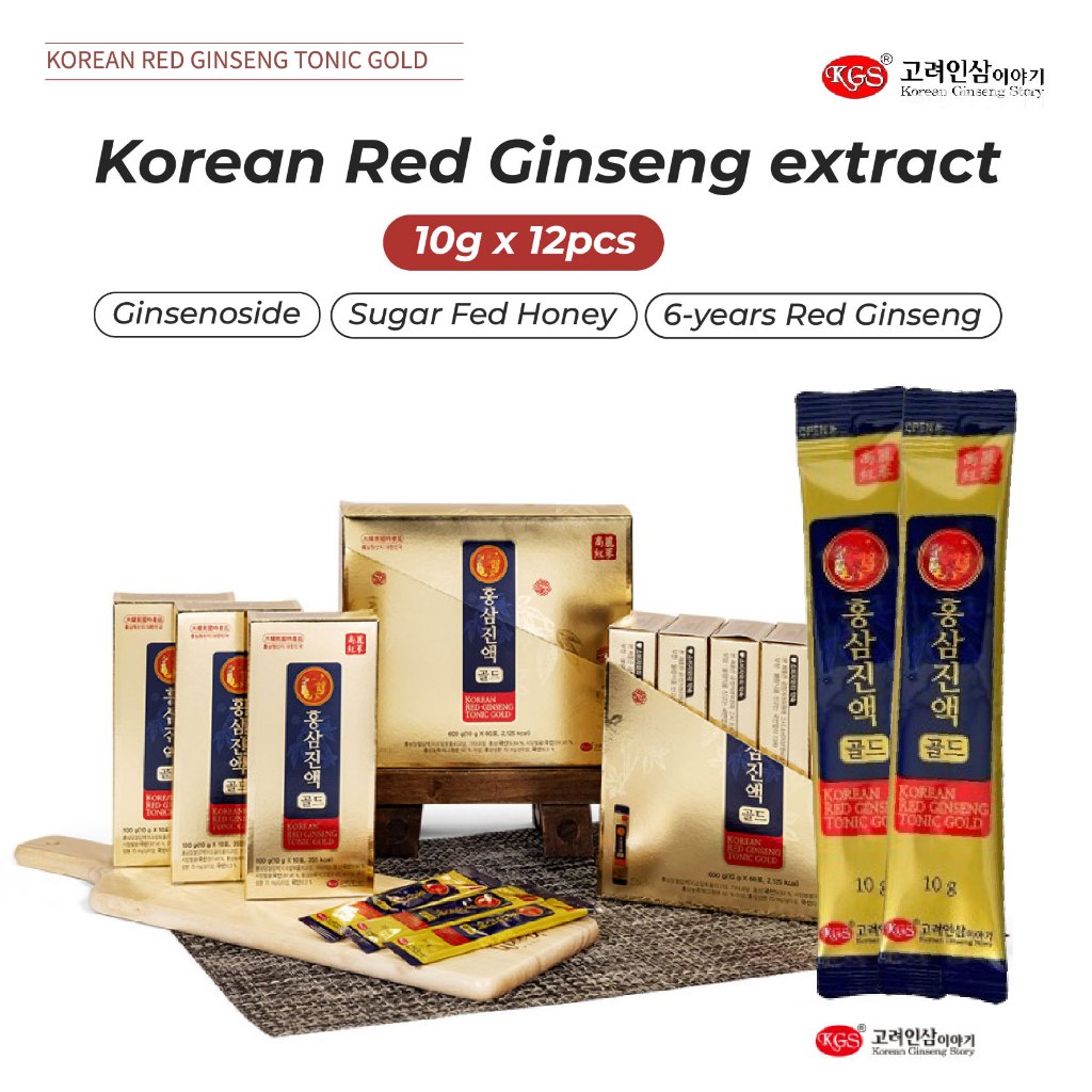 Korean Red Ginseng extract 6 years 10g x 12 sticks