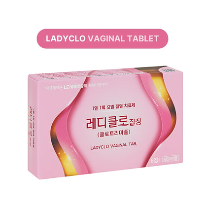 LADYCLO Vaginal Tablet for Candidal & Trichomonal Vaginitis - Gynecological Tablets from Korea