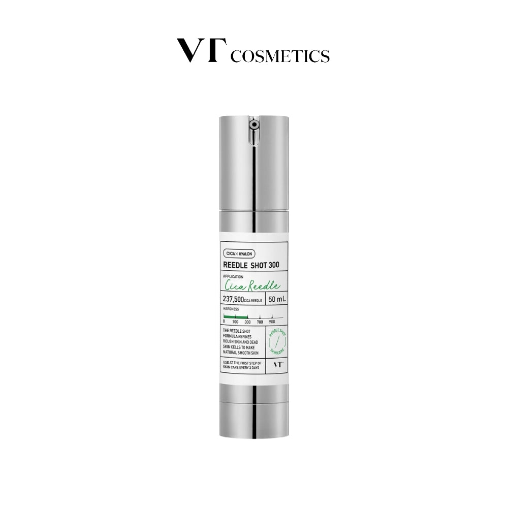 VT Cosmetics CICA Reedle Shot Serum for Soothing Skincare Treatment 100/300 - Centella Asiatica Formula