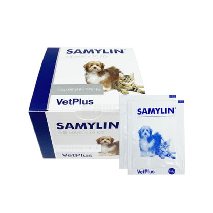 VetPlus Samylin Small Breed for Dogs & Cats 30 Tablets / Sachets Nutritional Supplement for Healthy Liver Function