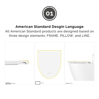 American Standard Slow Elongated Closed Front Toilet Seat C628500Z-6DAKZZ10C White