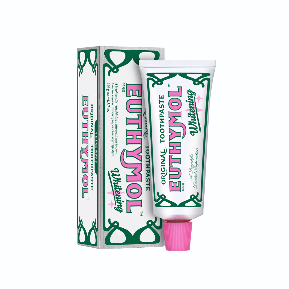 EUTHYMOL Whitening Toothpaste contains Fluoride Vitamin E, Gluten Free/Stain Removal/Freshens Breath