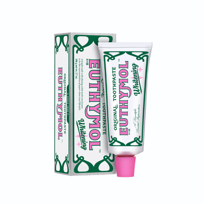 EUTHYMOL Whitening Toothpaste contains Fluoride Vitamin E, Gluten Free/Stain Removal/Freshens Breath