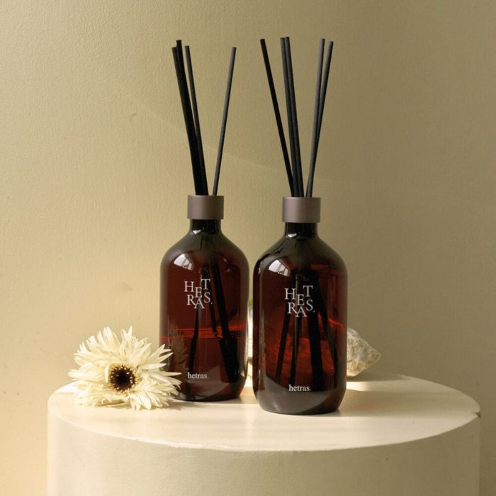 (1+1) HETRAS Premium Diffuser 500ml | Fragrance Oil Diffuser & Sticks for Home/Office/Bathroom Decor