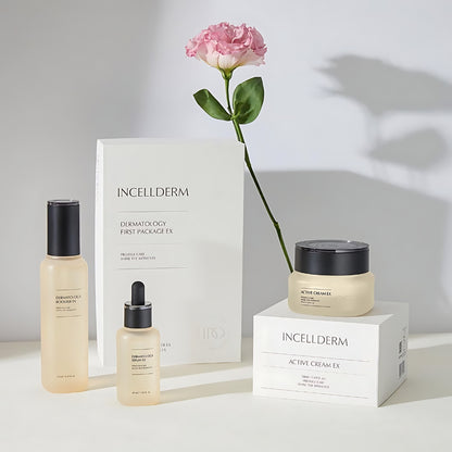 INCELLDERM DERMATOLOGY FIRST PACKAGE EX 3set (Serum/Cream/Booster)